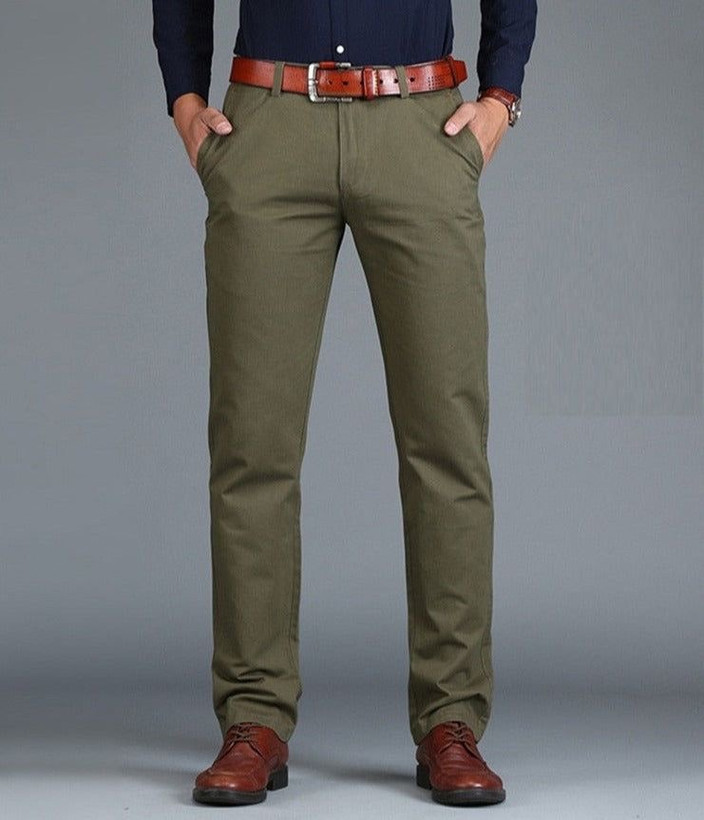 شلوار مردانه کتان کش رنگ سبز